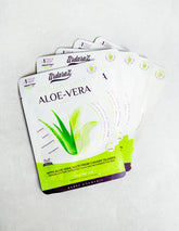Ardaraz Pack 5 Mascarillas Faciales Aloe Vera: Alivia, Suaviza y Restaura la piel